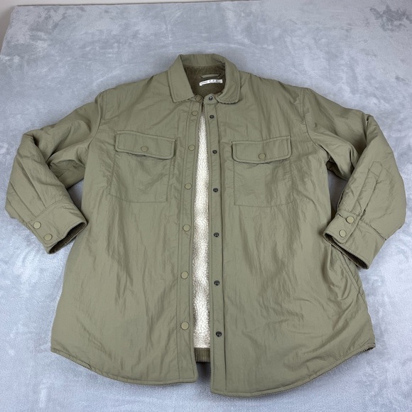 Oysho Jackets & Blazers - Oysho Green Puffer Jacket Sherpa Lined Women's Size Small